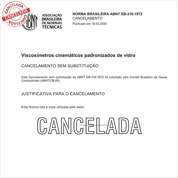 Viscosímetros cinemáticos padronizados de vidro