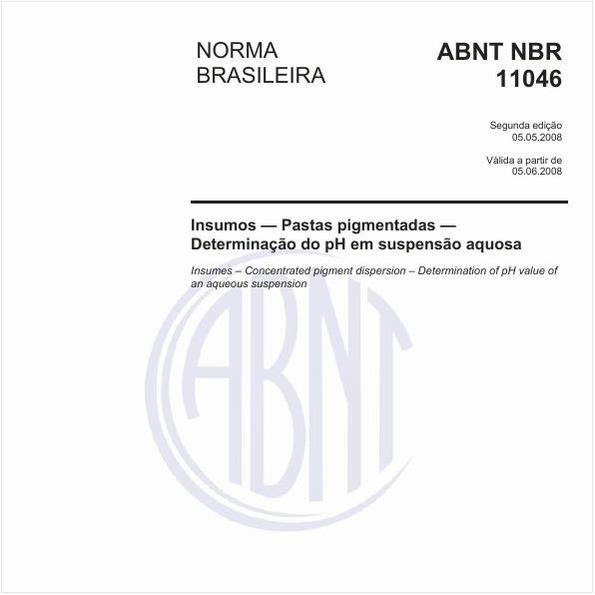 Insumos - Pastas pigmentadas - Determinação do pH em suspensão aquosa