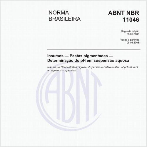 Insumos - Pastas pigmentadas - Determinação do pH em suspensão aquosa