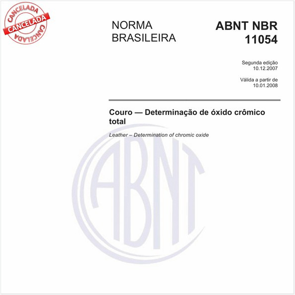 Couro - Determinação de óxido crômico total