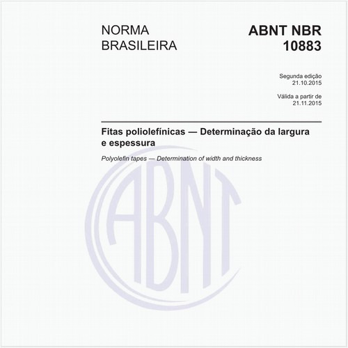 Fitas poliolefínicas - Determinação da largura e espessura