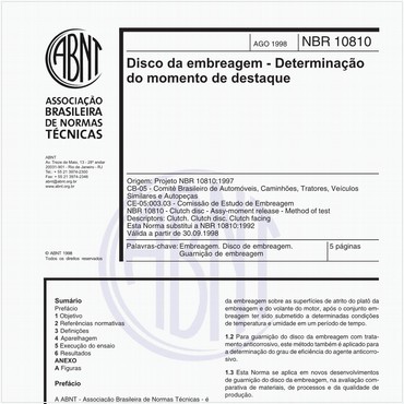 NBR10810 de 08/1998