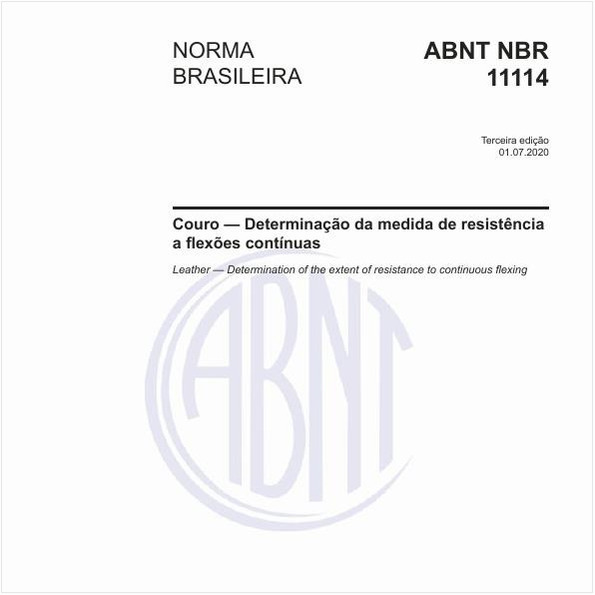 Couro — Determinação da medida de resistência a flexões contínuas