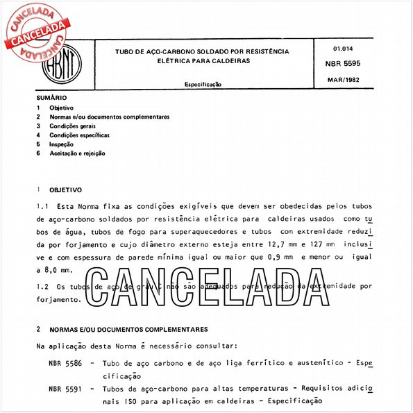 Tubo de aço-carbono soldado por resistência elétrica para caldeiras