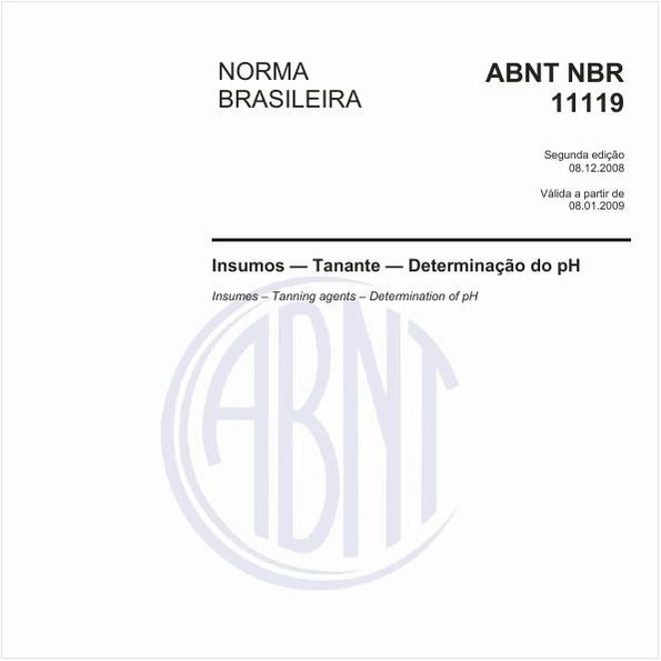 Insumos - Tanante - Determinação do pH