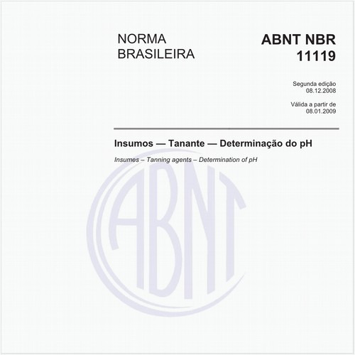 Insumos - Tanante - Determinação do pH