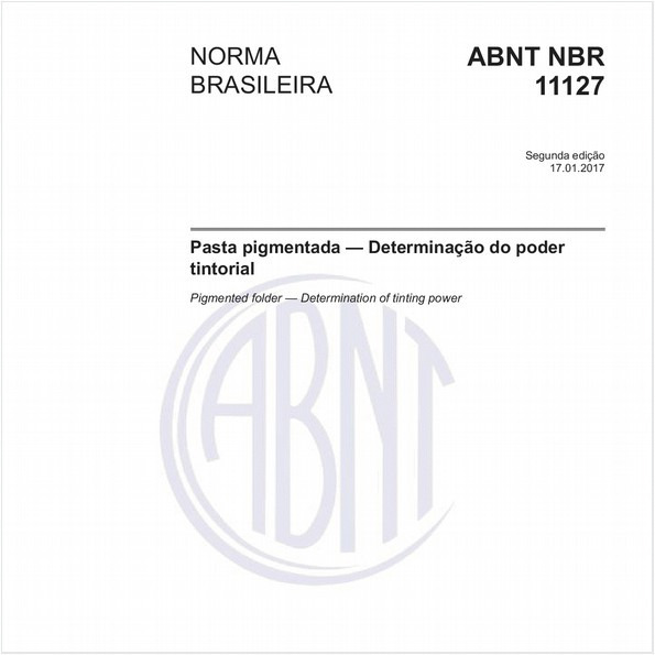 Pasta pigmentada - Determinação do poder tintorial