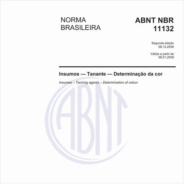 Insumos - Tanante - Determinação da cor