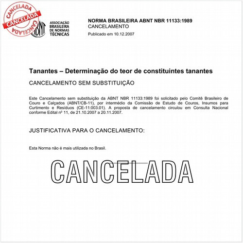 Tanantes - Determinação do teor de constituintes tanantes