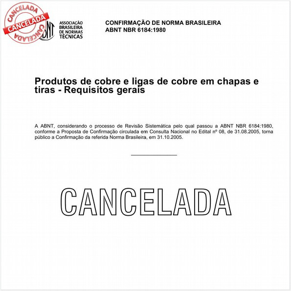 Produtos de cobre e ligas de cobre em chapas e tiras - Requisitos gerais