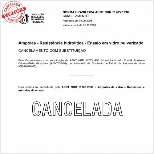 Ampolas - Resistência hidrolítica - Ensaio em vidro pulverizado