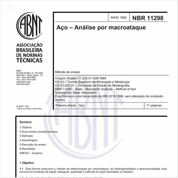 Aço - Análise por macroataque - Método de ensaio