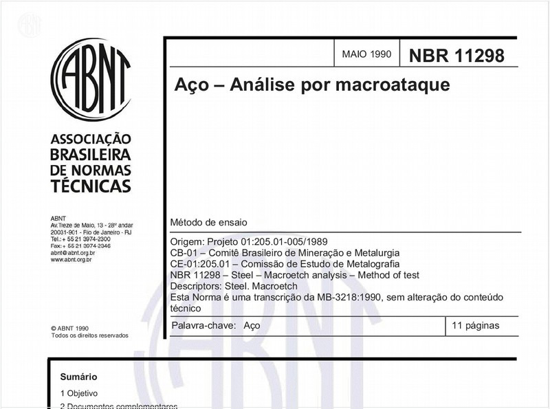 Aço - Análise por macroataque - Método de ensaio