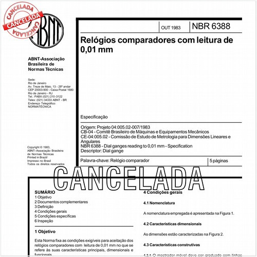 Relógios comparadores com leitura de 0,01 mm