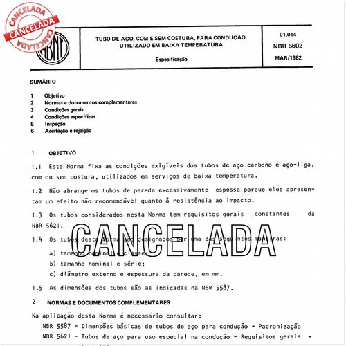 Tubo de aço, com e sem costura, para condução, utilizado em baixa temperatura