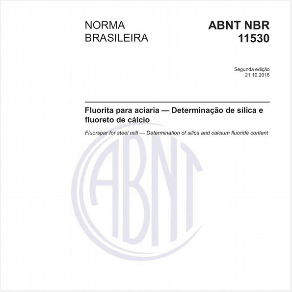 Fluorita para aciaria - Determinação de sílica e fluoreto de cálcio