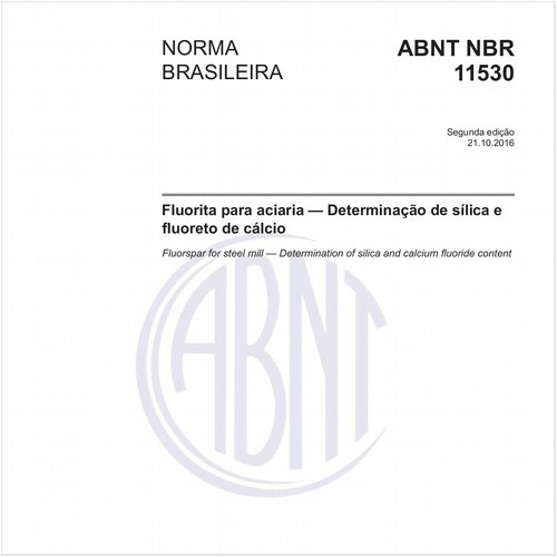 Fluorita para aciaria - Determinação de sílica e fluoreto de cálcio