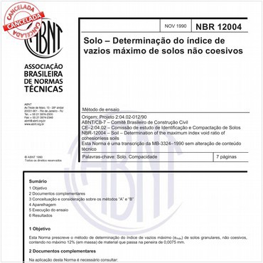 NBR12004 de 11/1990