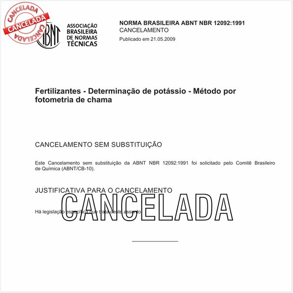 Fertilizantes - Determinação de potássio - Método por fotometria de chama