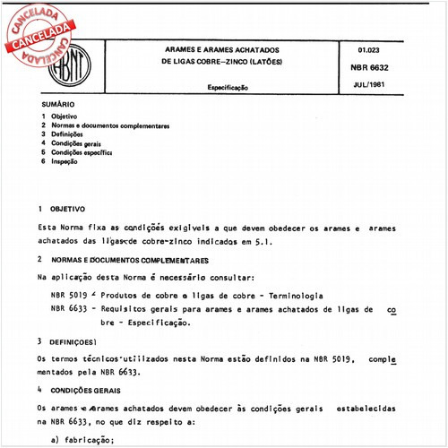 Arames e arames achatados de ligas cobre-zinco (Latões)