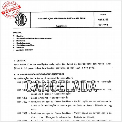 Luva de aço-carbono com rosca ANSI - (ASA)