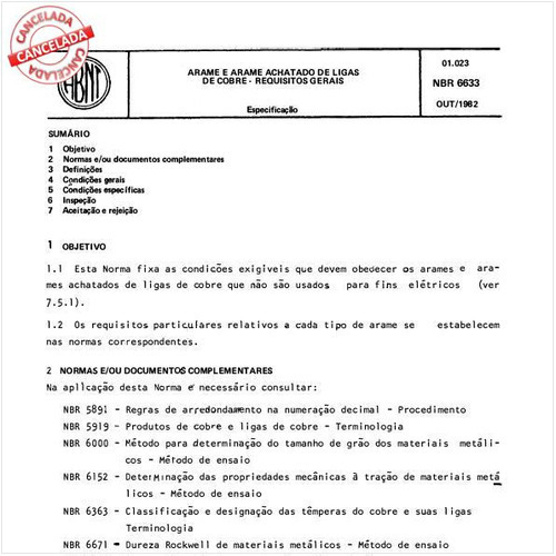 Arame e arame achatado de ligas de cobre - Requisitos gerais