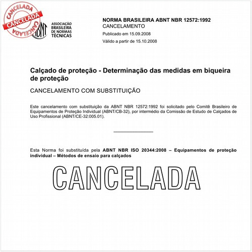 Calçado de proteção - Determinação das medidas em biqueira de proteção