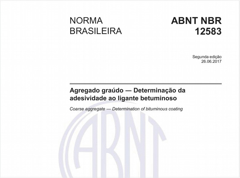 Agregado graúdo - Determinação da adesividade ao ligante betuminoso