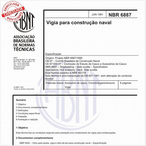 Vigia para construção naval