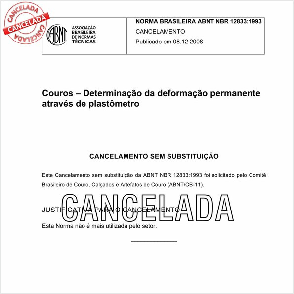 Couros - Determinação da deformação permanente através de plastômetro