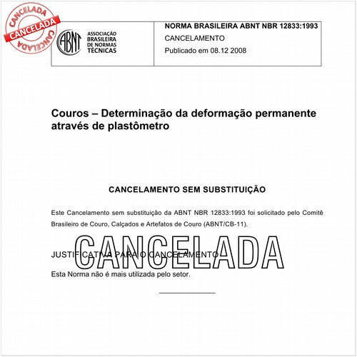 Couros - Determinação da deformação permanente através de plastômetro