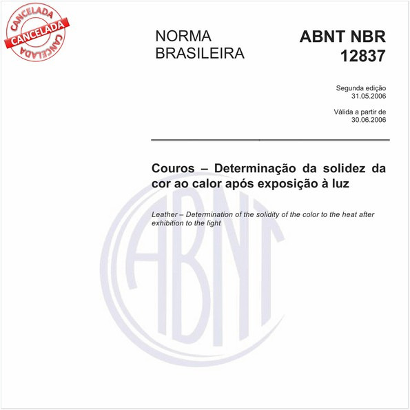 Couros - Determinação da solidez da cor ao calor após exposição à luz