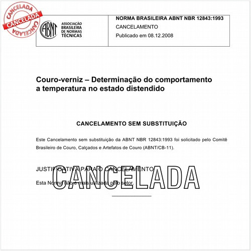 Couro-verniz - Determinação do comportamento a temperatura no estado distendido