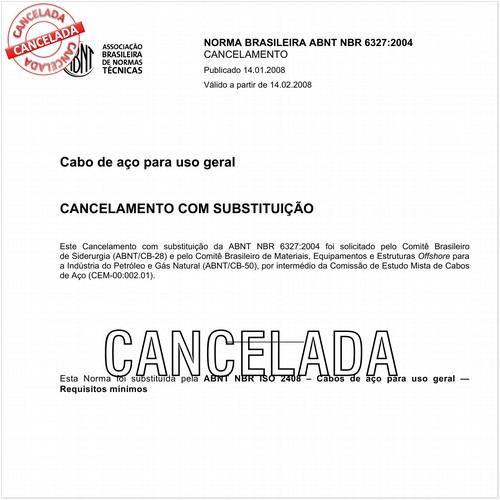 Cabo de aço para uso geral