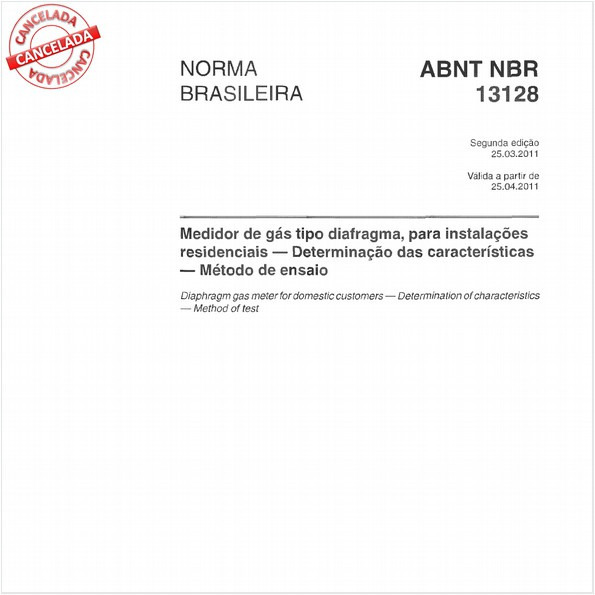 Medidor de gás tipo diafragma, para instalações residenciais - Determinação das características - Método de ensaio