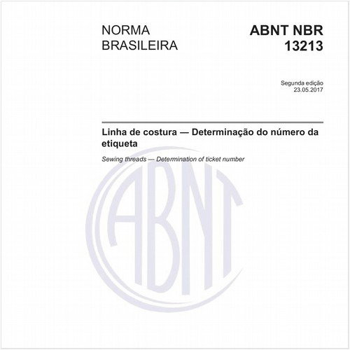 Linha de costura - Determinação do número da etiqueta