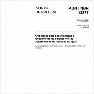 NBR13277 de 09/2005