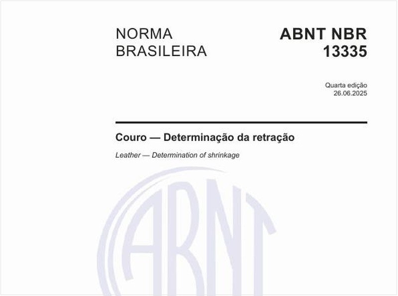 Couro — Determinação da retração