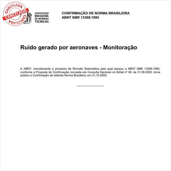 Ruído gerado por aeronaves - Monitoração - Método de ensaio