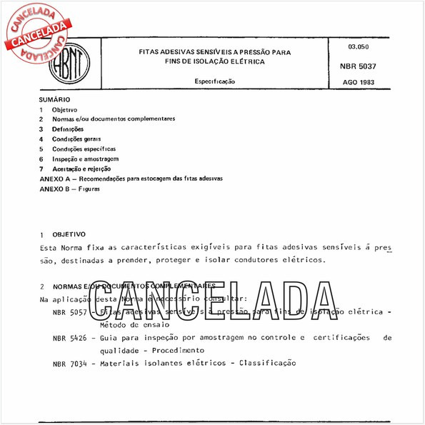 Fitas adesivas sensíveis a pressão para fins de isolação elétrica