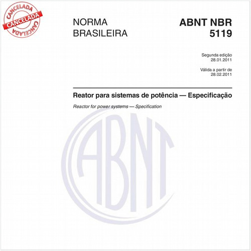 Reator para sistemas de potência - Especificação