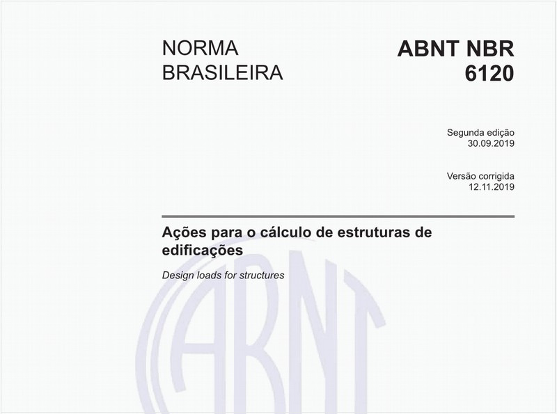 Ações para o cálculo de estruturas de edificações