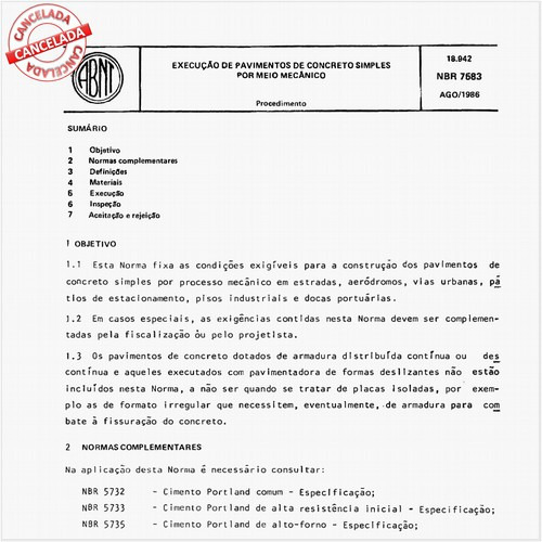 Execução de pavimentos de concretos simples por meio mecânico