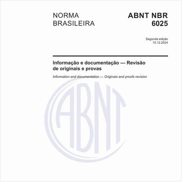 Informação e documentação - Revisão de originais e provas