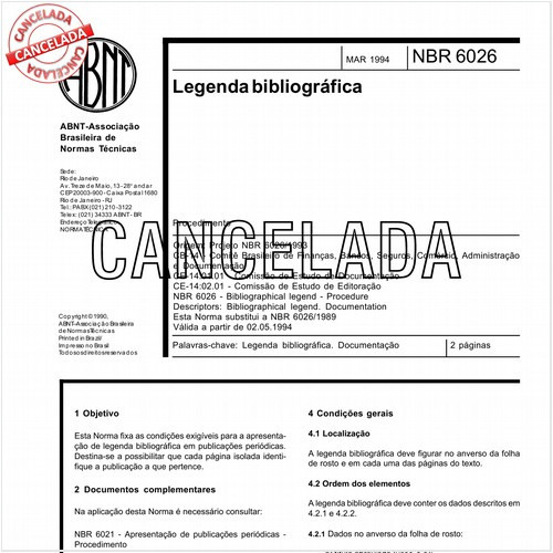 Legenda bibliográfica