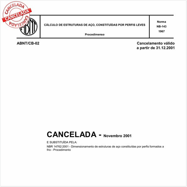 Cálculo de estruturas de aço constituidas por perfis leves