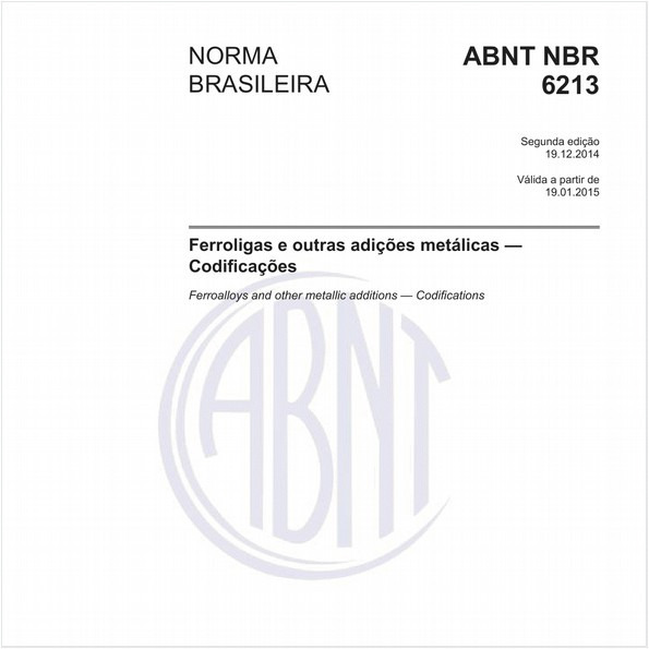 Ferroligas e outras adições metálicas - Codificações
