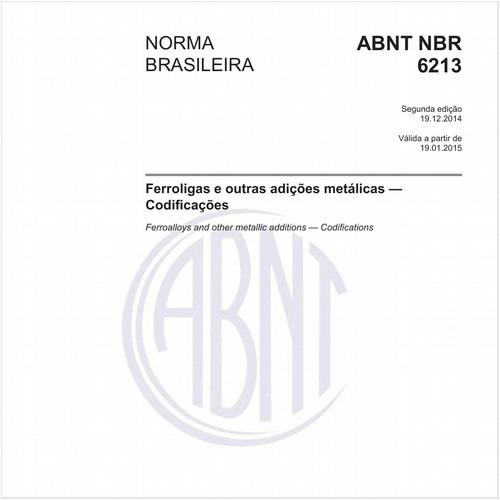 Ferroligas e outras adições metálicas - Codificações