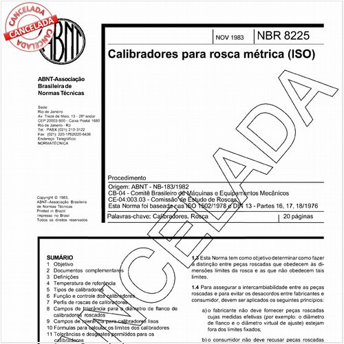 Calibradores para rosca métrica (ISO)