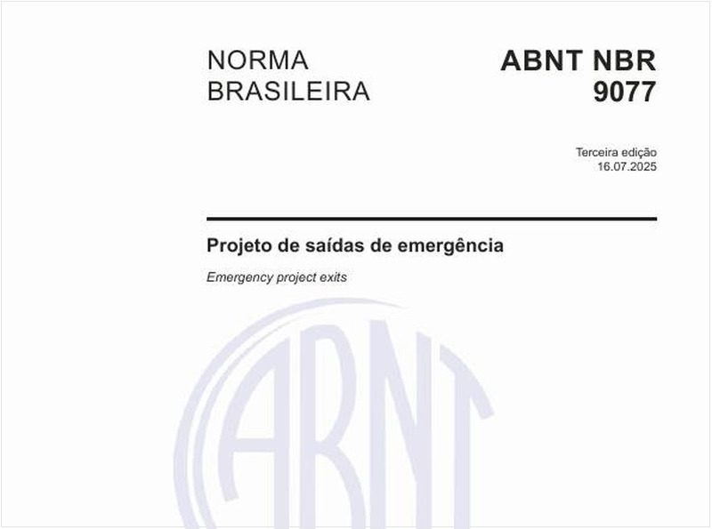 Projeto de saídas de emergência